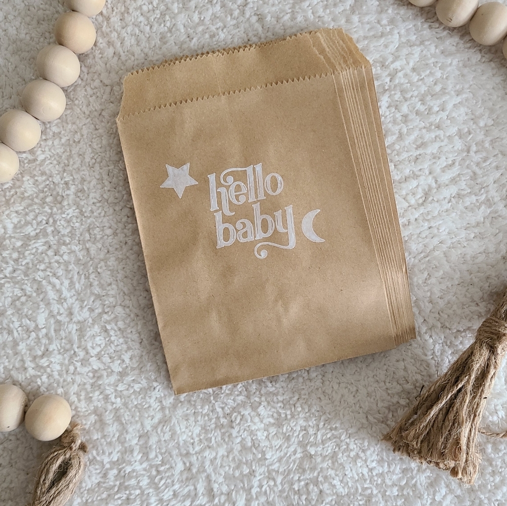 Hello Baby Favor Bags